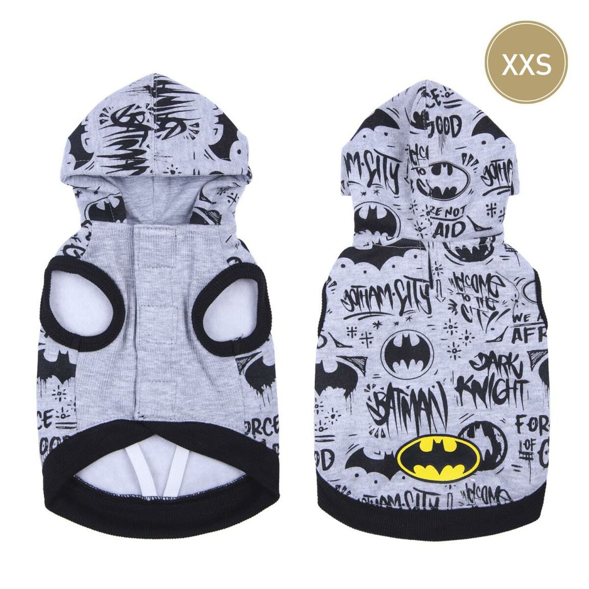 Koiran collegepusero Batman XXS Musta